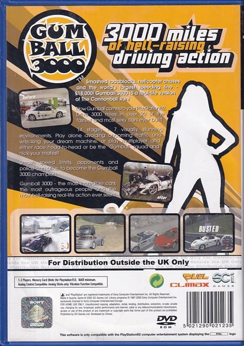 Gumball 3000 - PS2 (B Grade) (Used)